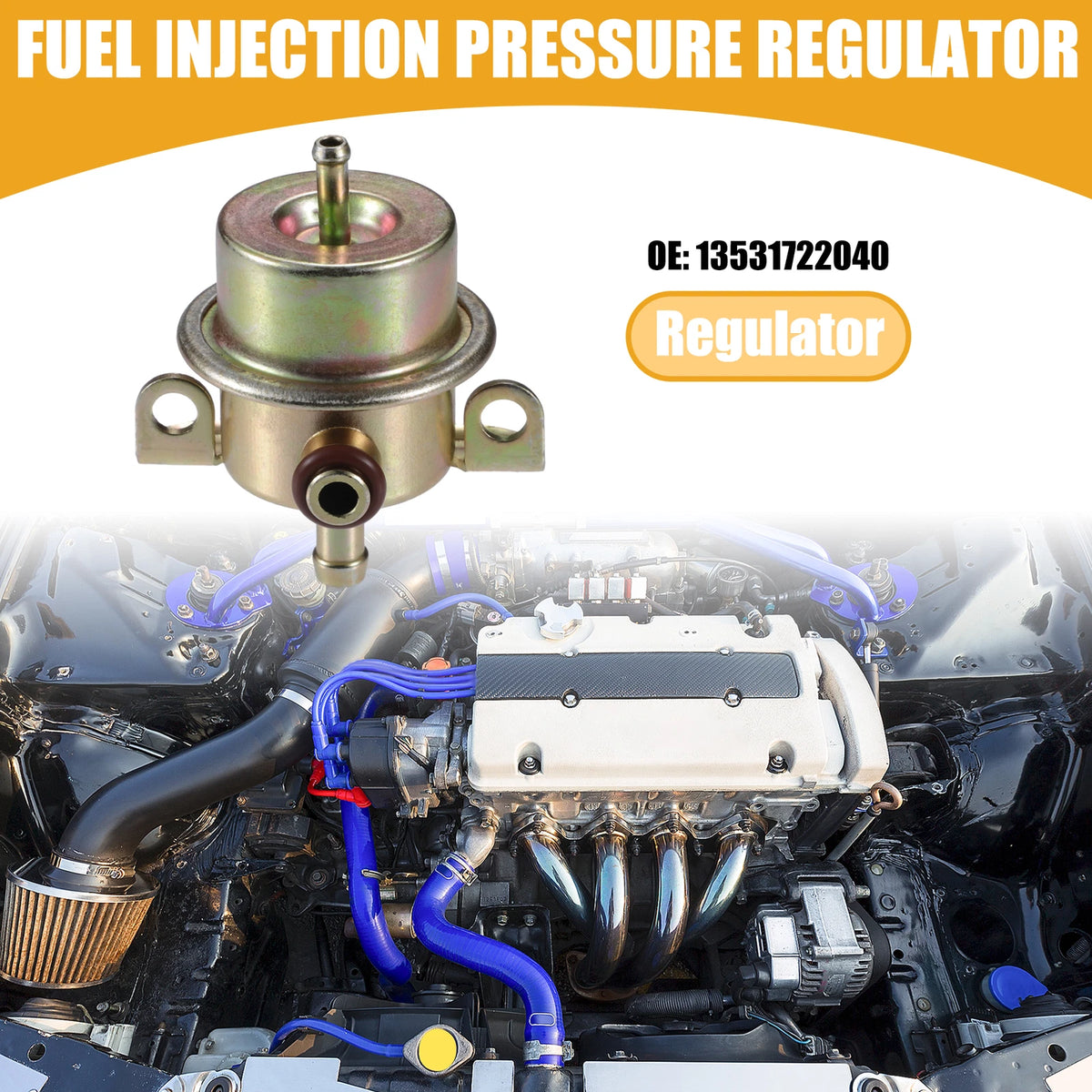 Fuel Injection Pressure Regulator for BMW 325i (1987-1993) Metal