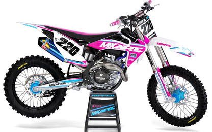 Husqvarna TC 85 Custom Graphic Kit 2018-2024 Ripped Pink Decals Stickers