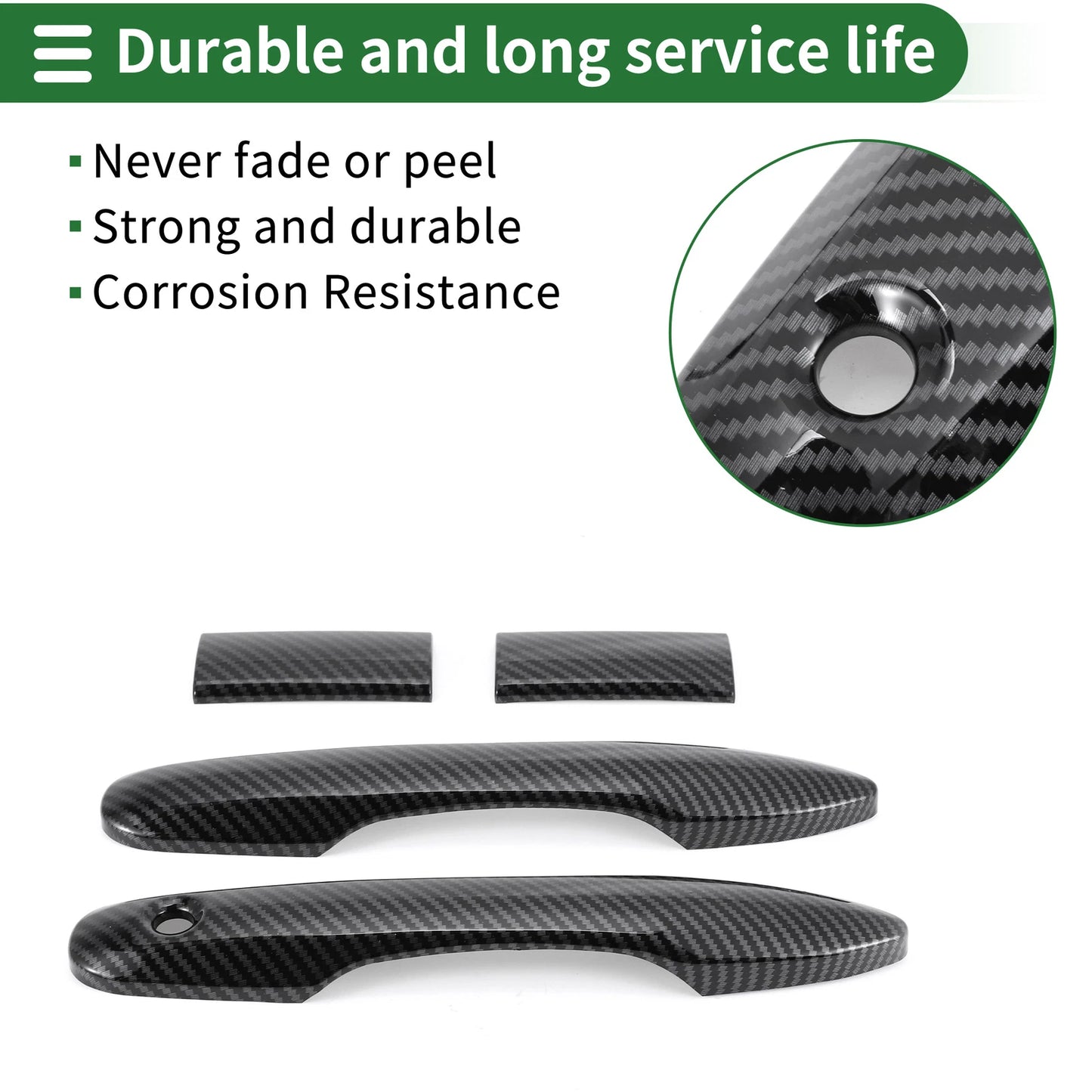 Door Handle Cover Trim for Toyota HiAce (2019-2020) Black