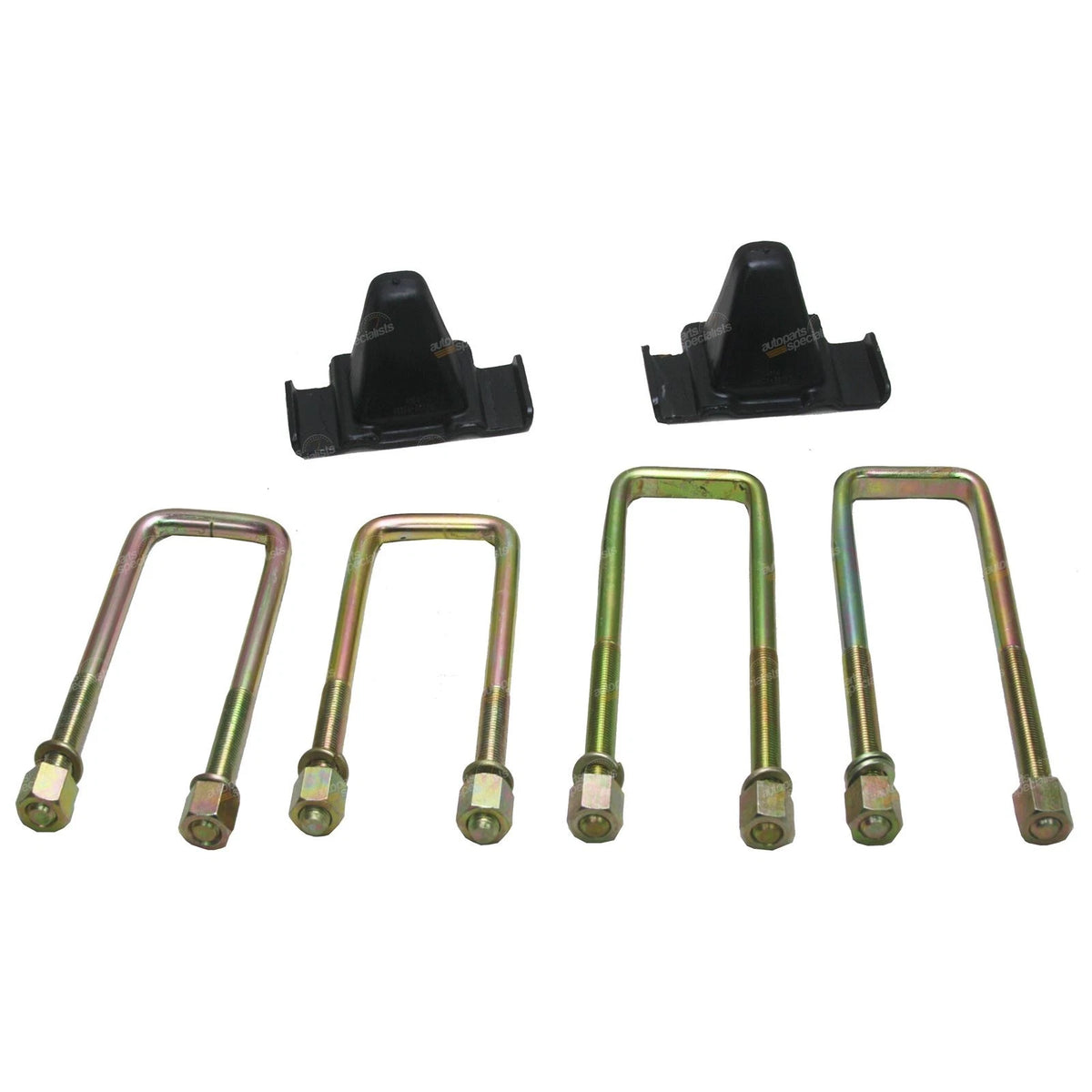 Front Spring Bump Stops + U-Bolts for Toyota Hilux RN105/YN65/YN67 (1983–1997)