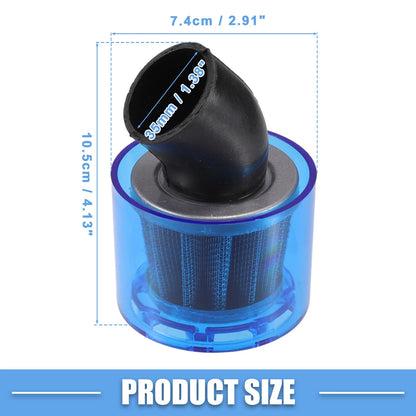 Air Filter Cleaner Bent / 35mm/1.38in for 110-125cc Most Motorcycles ATV