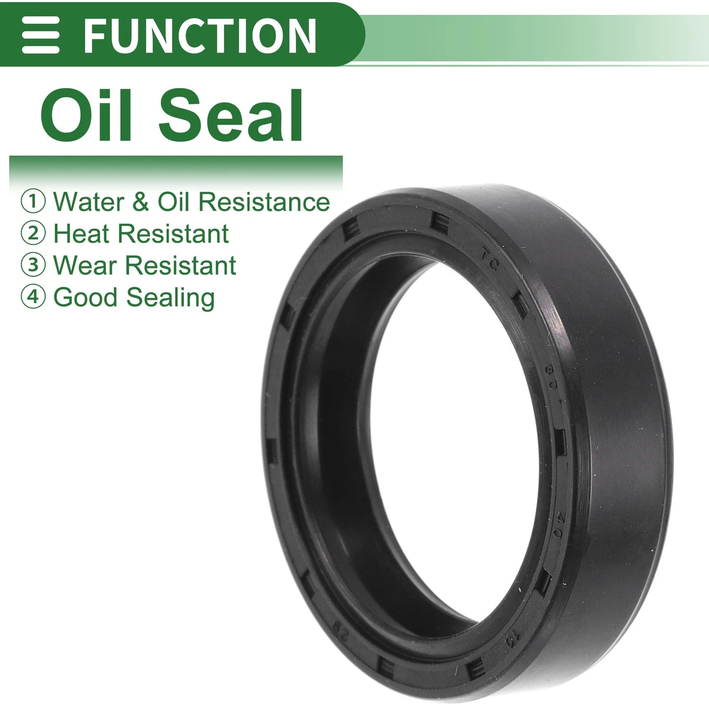 Oil Seal 30x40x10mm Rotary Shaft Seal NBR Black 5 Pcs for Make Model