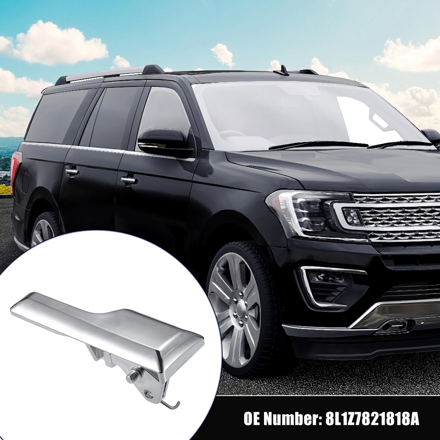 Interior Door Handle for Ford Expedition Right Passenger Side (2003-2006)