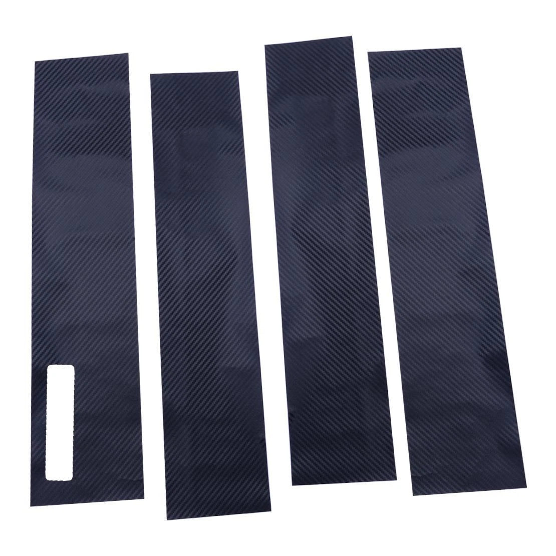 4x Carbon Fiber Style B Window Pillar Post Stickers for Ford F150 (2015-2023)