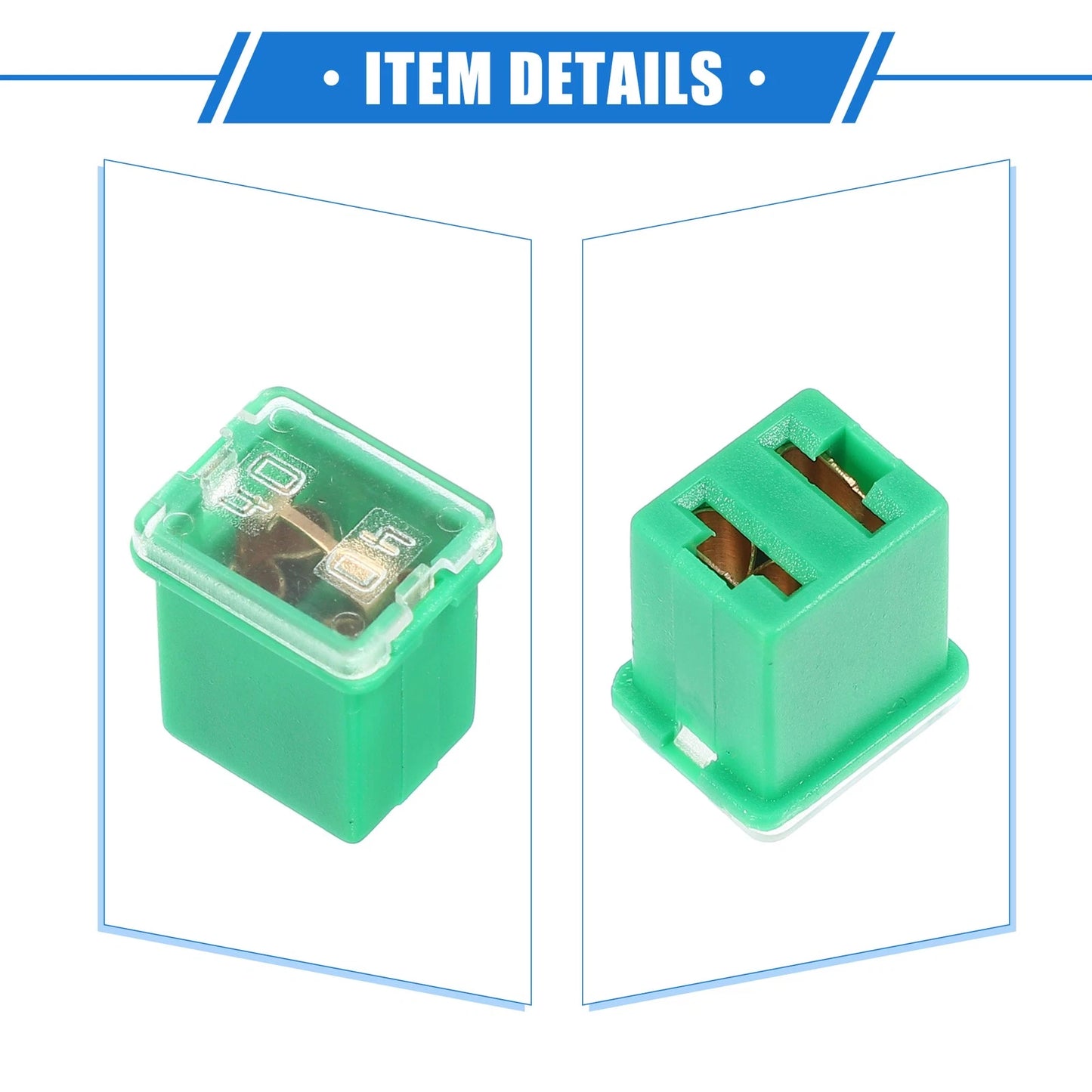 6 x Mini Box Shaped Fuses 40 Amps for Pickup Trucks & Cars (Various Years)