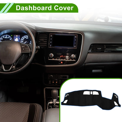Dash Cover Mat for Mitsubishi Outlander 3 PHEV GN0W Black Blue (2013-2023)