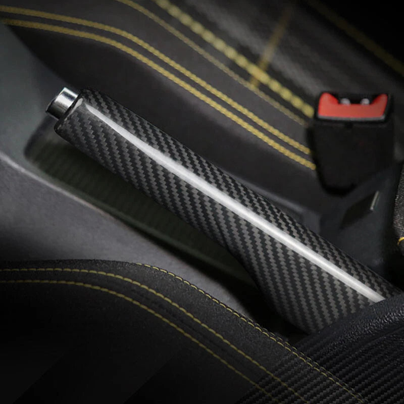 Carbon Fiber Headbrake Grip Knob Cover fit for VW Golf 7 2014-2018