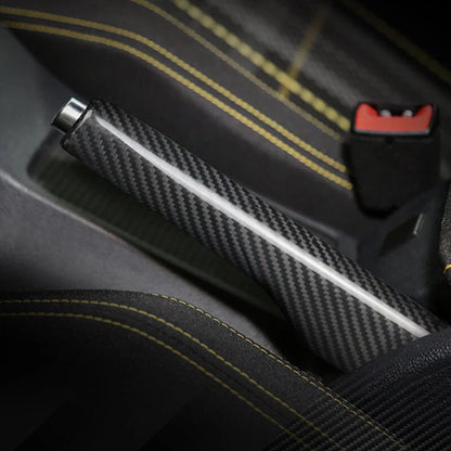 Carbon Fiber Headbrake Grip Knob Cover fit for VW Golf 7 2014-2018