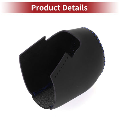 Car Gear Shift Knob Cover for Honda HR-V 2023-2024 Black Carbon Fiber Blue