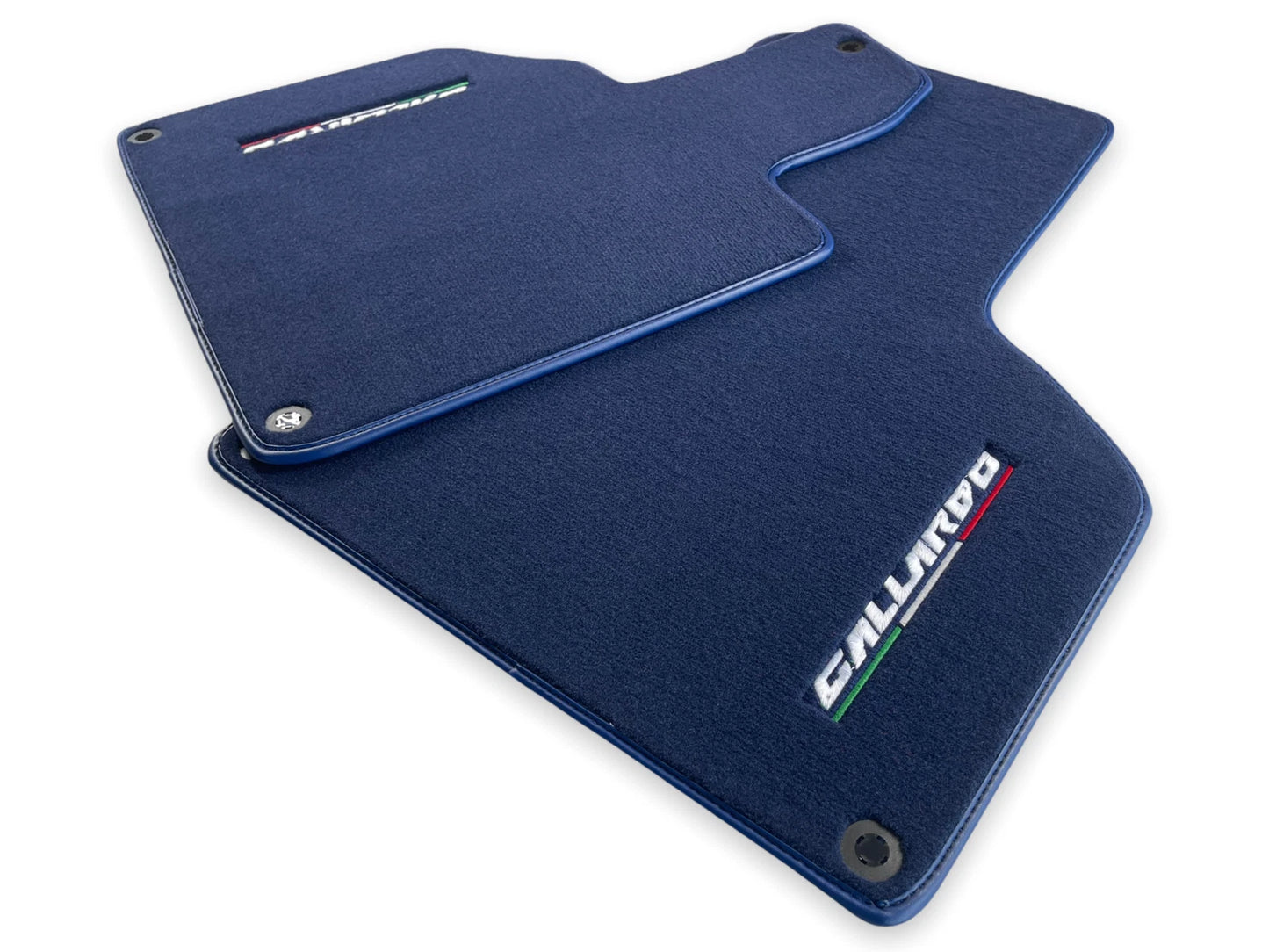 Floor Mats for Lamborghini Gallardo Dark Blue Tailored Carpets with Logo