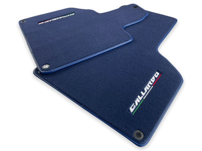 Floor Mats for Lamborghini Gallardo Dark Blue Tailored Carpets with Logo