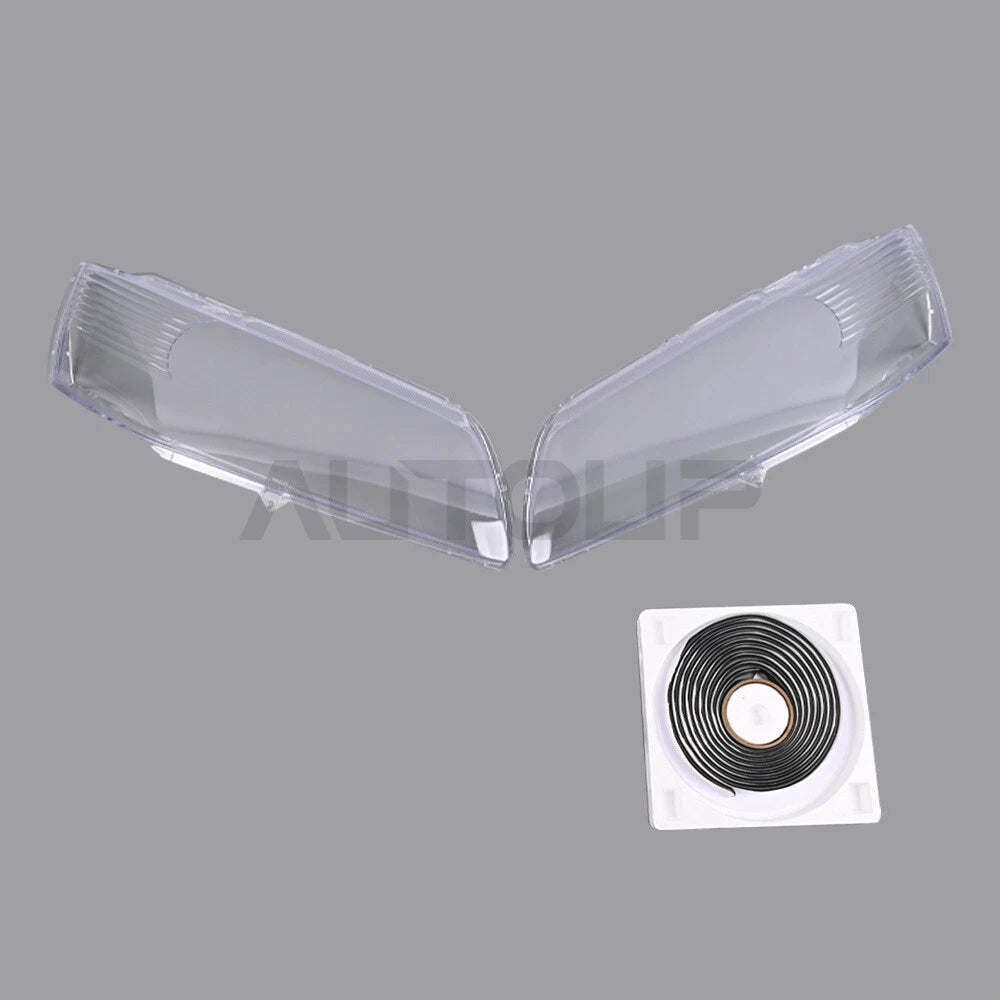 L+R Headlamp Clear Cover Lens & Glue for Mitsubishi Lancer Evo 9 (2003–2007)
