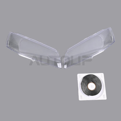 L+R Headlamp Clear Cover Lens & Glue for Mitsubishi Lancer Evo 9 (2003–2007)