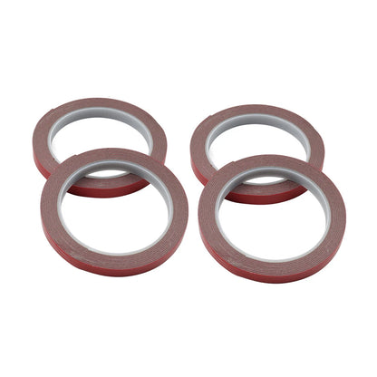 4pcs Double Sided Acrylic Foam Mounting Tape 10mm for Auto Applications