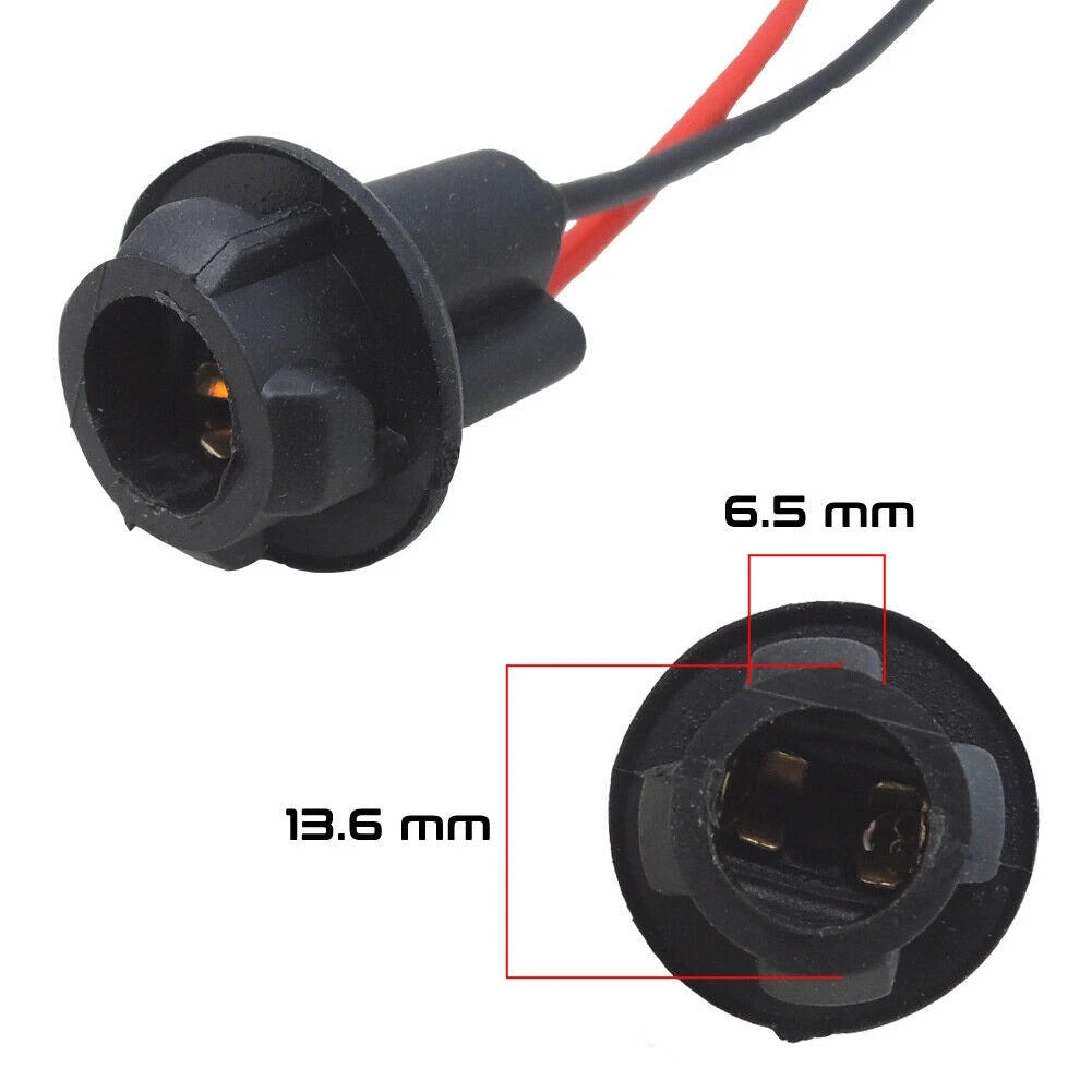 10 x T10 168 194 W5W Extension Wiring Harness Sockets for Car Adapters