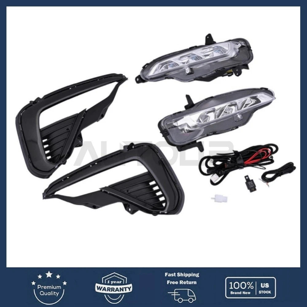 2 x Front Fog Lights LED Lamp Signal Left & Right for Kia Optima (2019–2020)