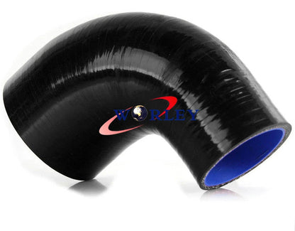 90 Degree Silicone Reducer Elbows Hose 76mm to 70mm for Car
