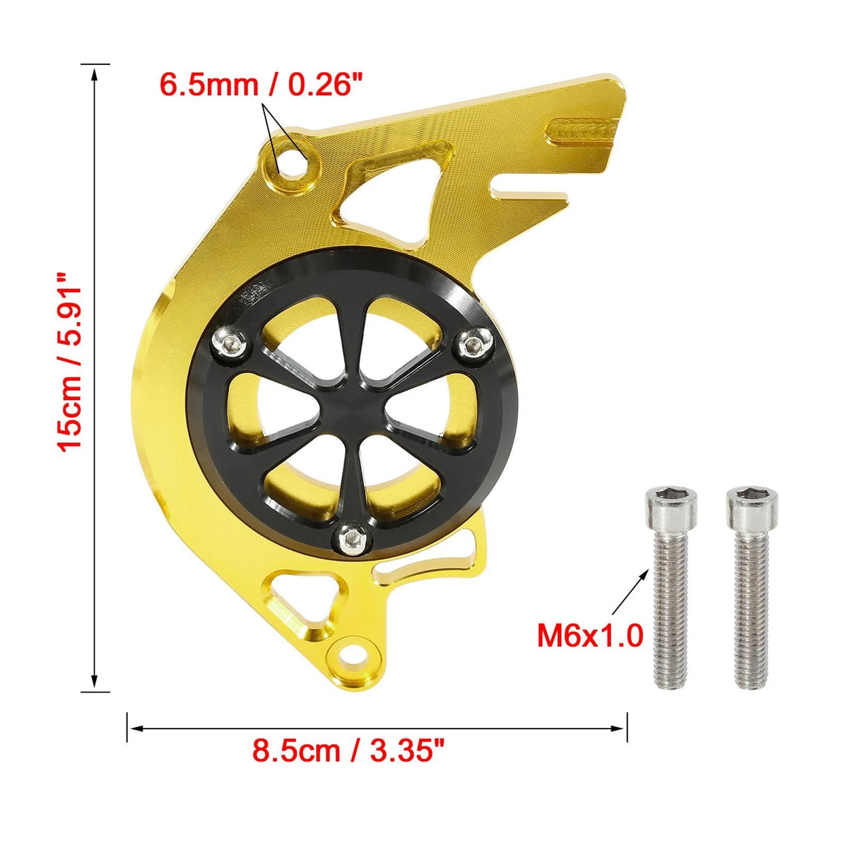 Gold Tone Chain Guard Sprocket Cover for Honda MSX125 (2013-2023)