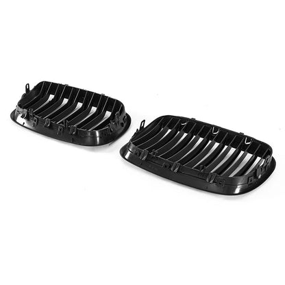 Matte Black Front Kidney Grille Bumper for 2007-2013 BMW X5 X6 E71 E70