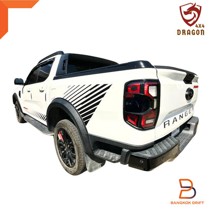 Dragon Black Textured Fender Flares for Ford Ranger 2022-2025