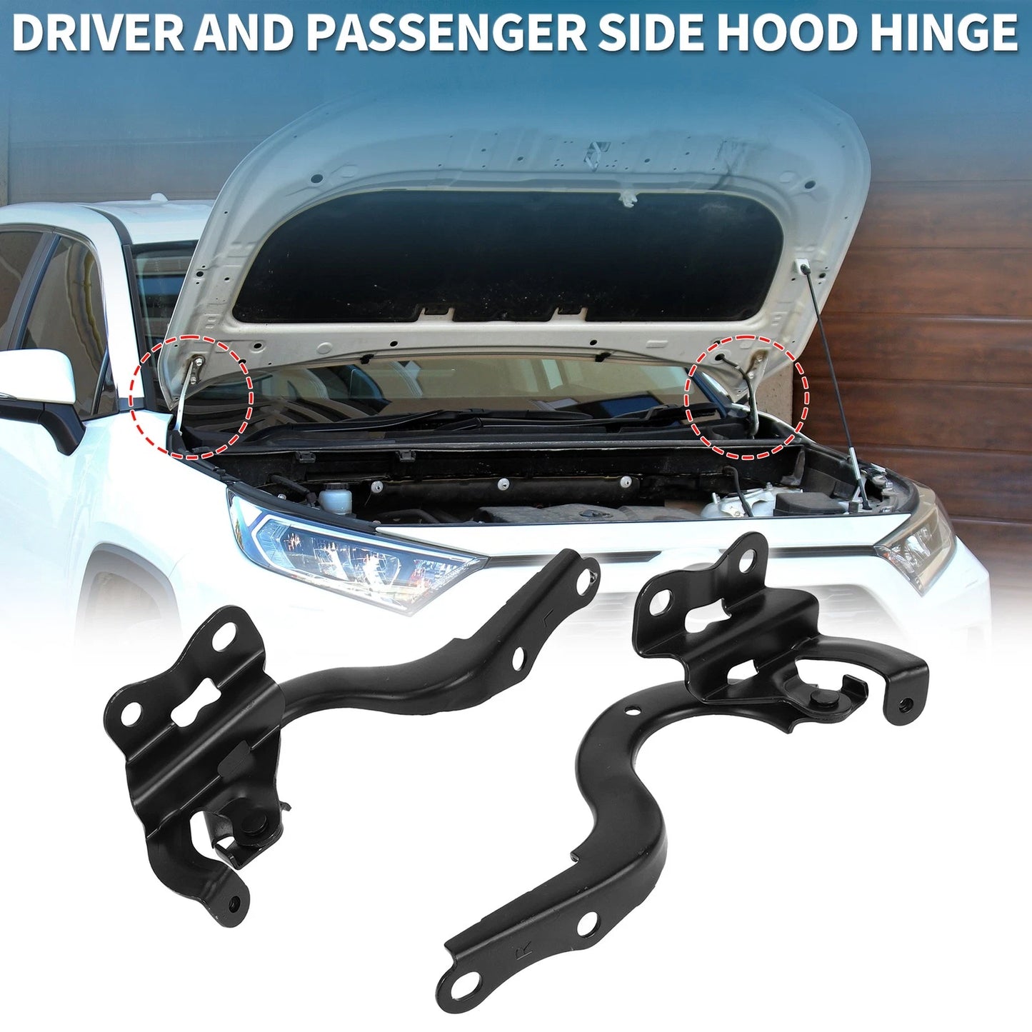 Hood Hinges 1 Pair for Toyota Corolla (2017-2019)