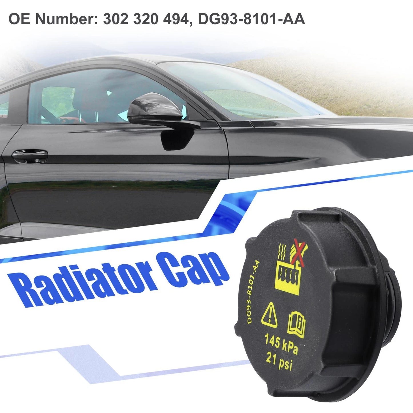 Radiator Cap Cover for Ford Mustang (2017)