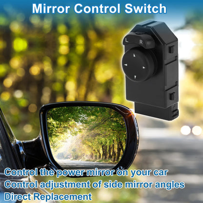 Car Mirror Switch for Jeep Liberty 2002-2003, Plastic Black