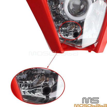 LED Headlight Fairing for Honda CRF250F CRF450R CRF250R XR400 (2017-2023)