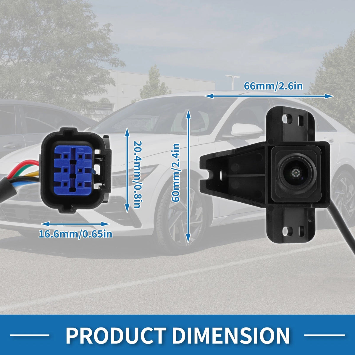 Rear View Park Assist Backup Camera for Hyundai Elantra (2021-2023)