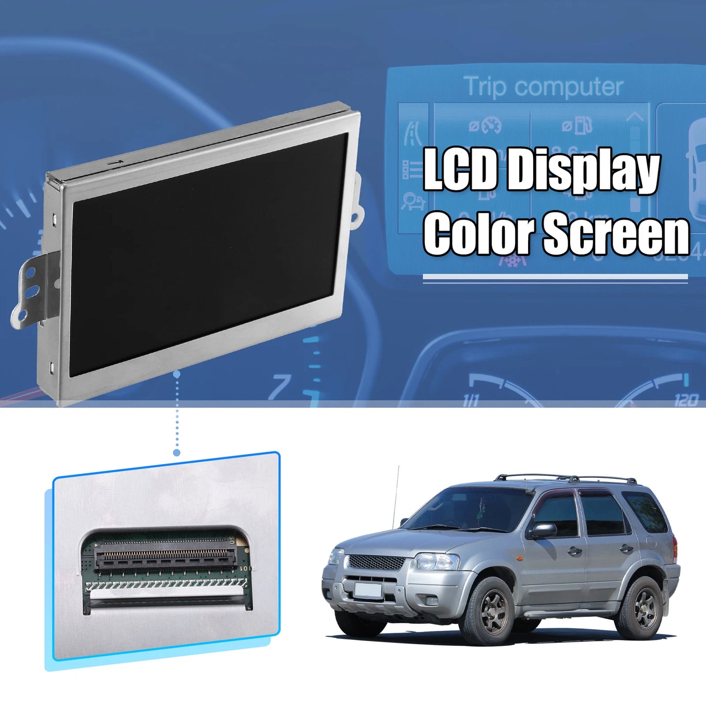 LCD Display Color Screen for Ford Escape Focus Speedometer (140MPH)