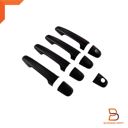 Matte Black Door Handle Cover Trim for Mitsubishi Triton Ute, Pajero Sport (05-23)
