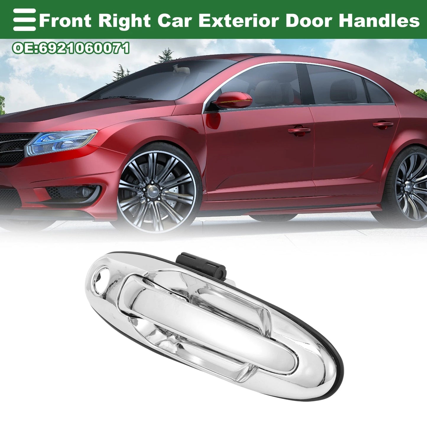 Front Right Exterior Door Handle for Toyota Land Cruiser (1998-2007)