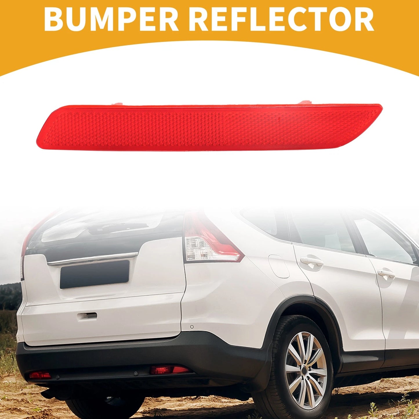 Rear Right Bumper Reflector for Honda CR-V (2010-2011) Red