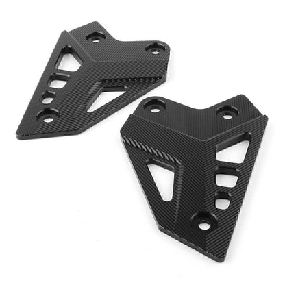 CNC Black Rear Foot Peg Heel Guard Covers for Kawasaki Z900 (2017-2019)