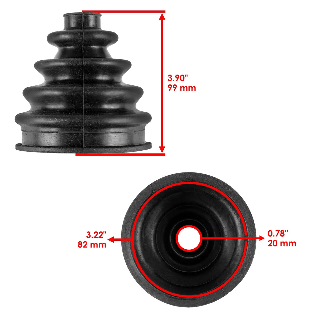 Rear Axle Outboard CV Boot Kit for John Deere XUV620i Gator GAS