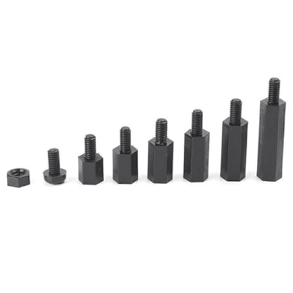 M3 Nylon PCB Standoff Spacer Kit for 180x Assortment - Black