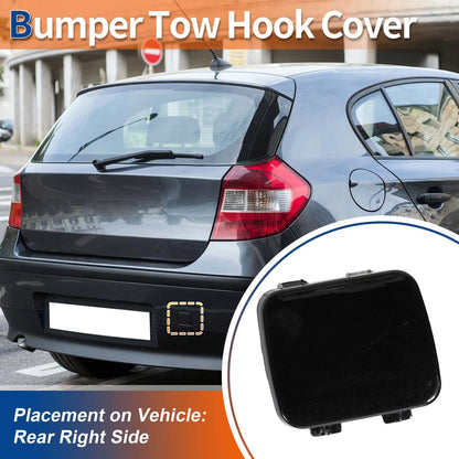 Rear Tow Hook Cover for BMW E81 E87 (2004-2011) - Black Sapphire