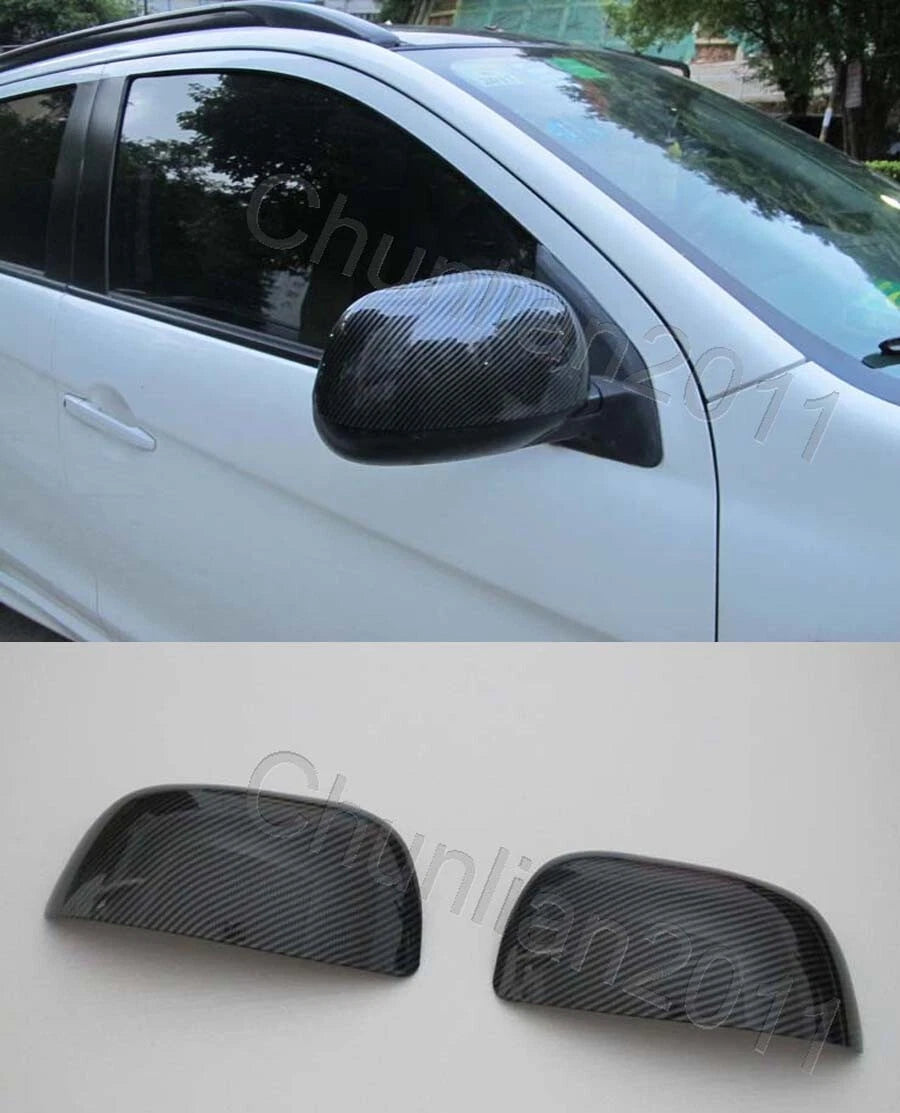 Fiber Side Mirror Cover Trim for Mitsubishi Outlander Sport/ASX (2011-2015)
