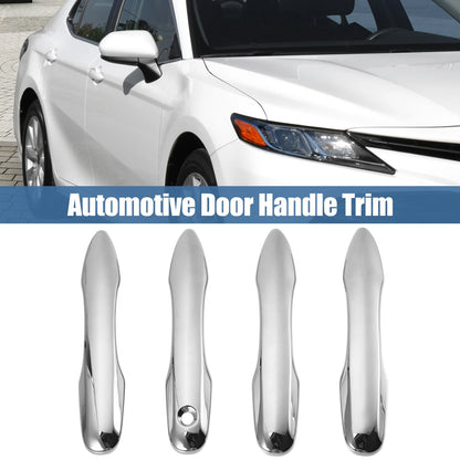 Set Door Handle Cover Chrome Silver Tone for Toyota Camry (2018–2023)