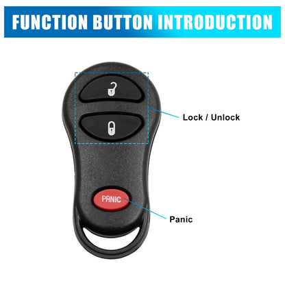 Key Fob Remote Case Shell for Dodge (2001-2005)