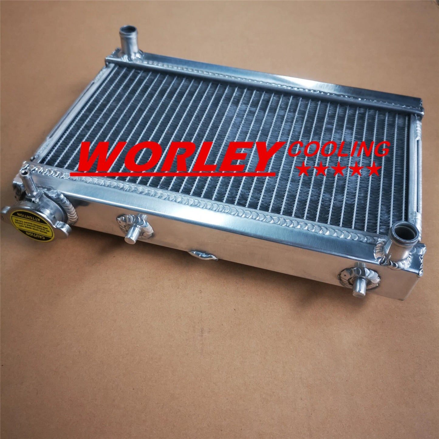 Aluminum Radiator for Honda TRX250 TRX250R (1988-1989) + Hose, Black