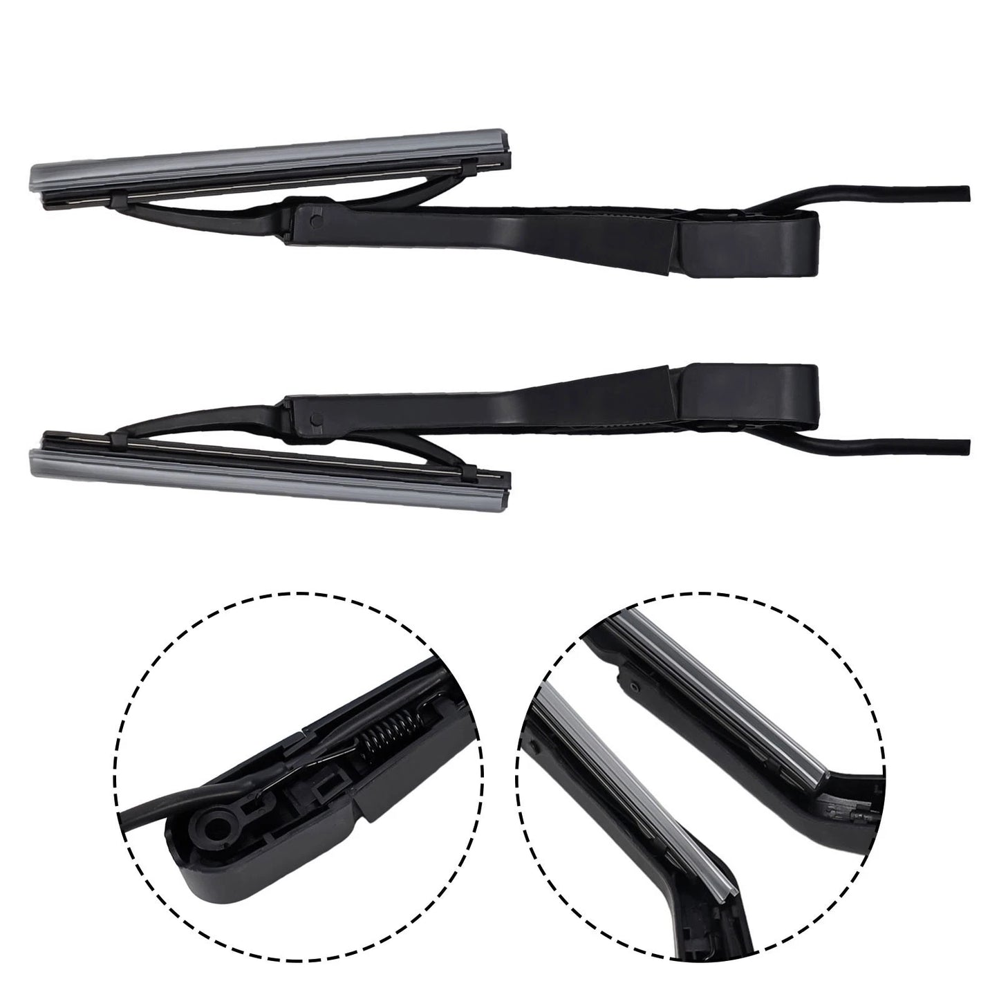 2 x Headlight Wiper for Mercedes W126 (1979–1991)