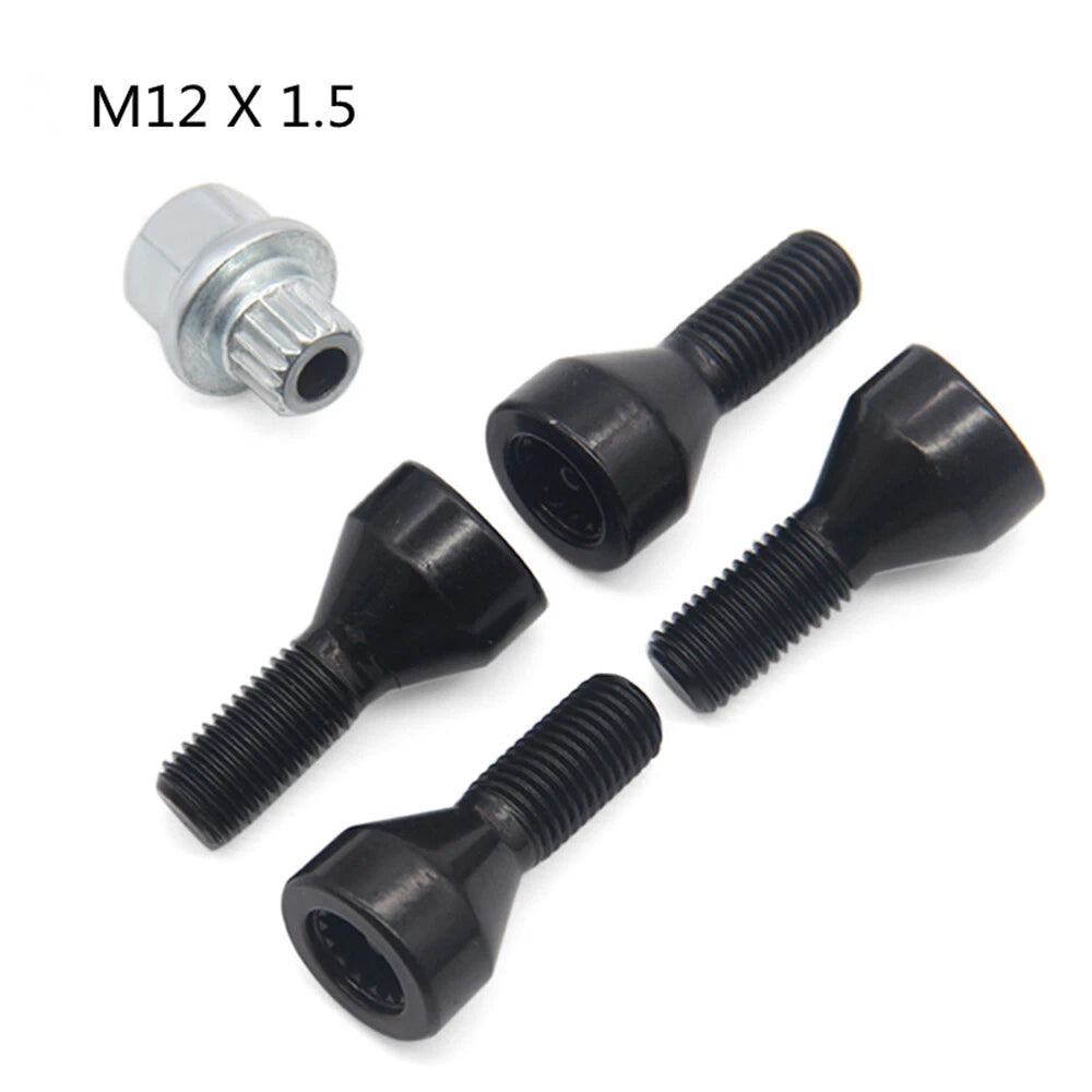 Wheel Lock Set  Lug Bolts for BMW 1 3 5 6 Series M3 M5 M6 Z3 (1998-2023)