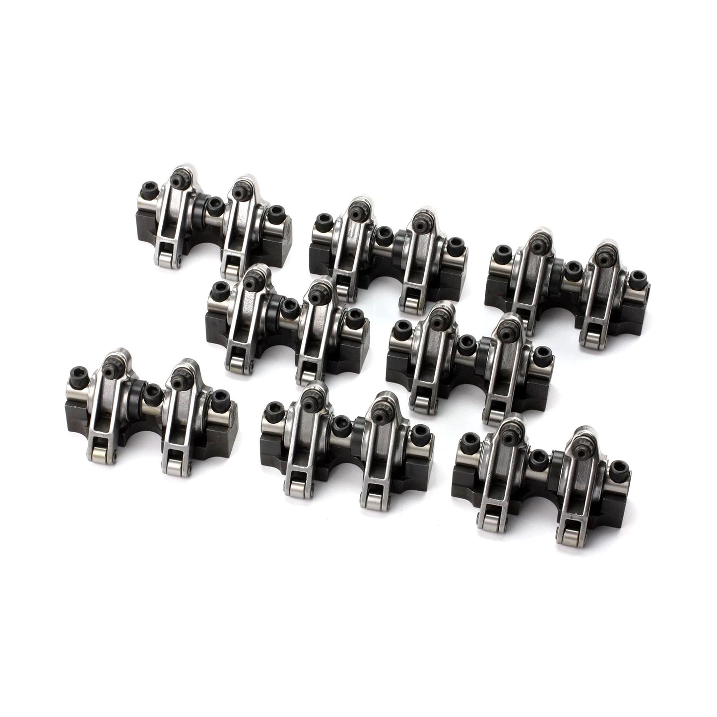 1. 1.6" Stainless Steel Shaft Mount Roller Rocker Arms for Chevy SBC 350
