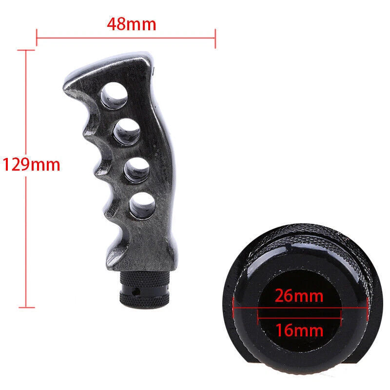 Grey Universal Pistol Grip Gear Shift Knob for Manual Shifter