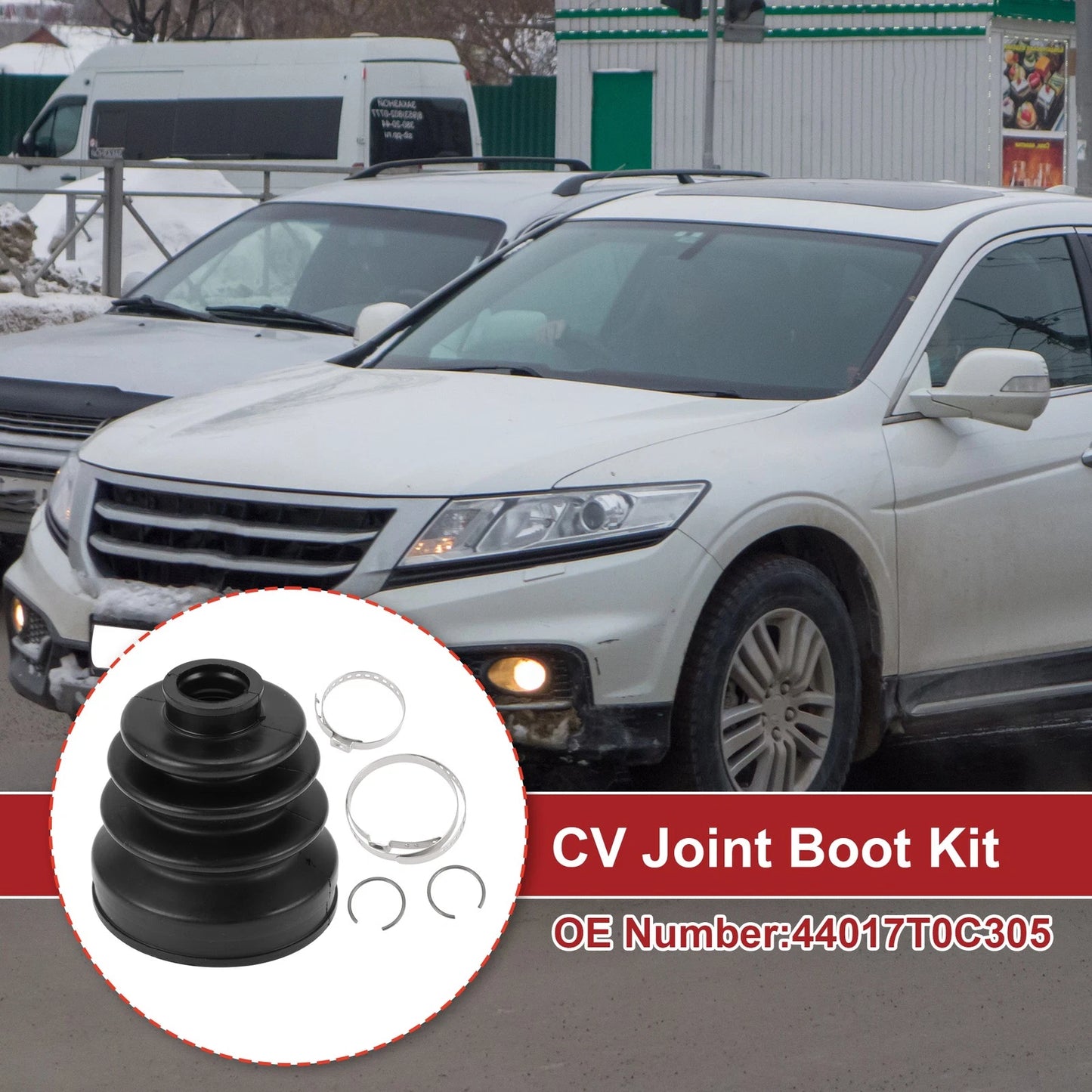 Inner CV Joint Boot Kit with Clamps for Honda Crosstour (2012)