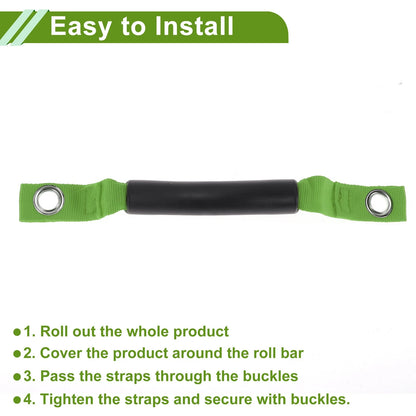 Roll Bar Grab Handles for Jeep Wrangler (2018-2026) Black Green