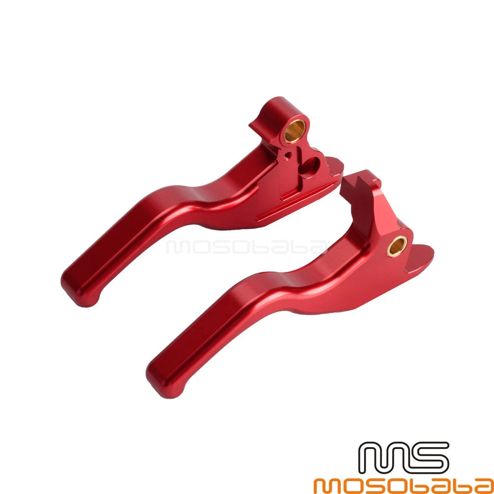 Red Brake Clutch Hand Levers for Harley Softail Slim FLSL FXBB (2018-2023)