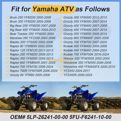 Handlebar Grips / for Yamaha Wolverine 350 450 YFM350X YFM450FX 4x4 (2006–2010)