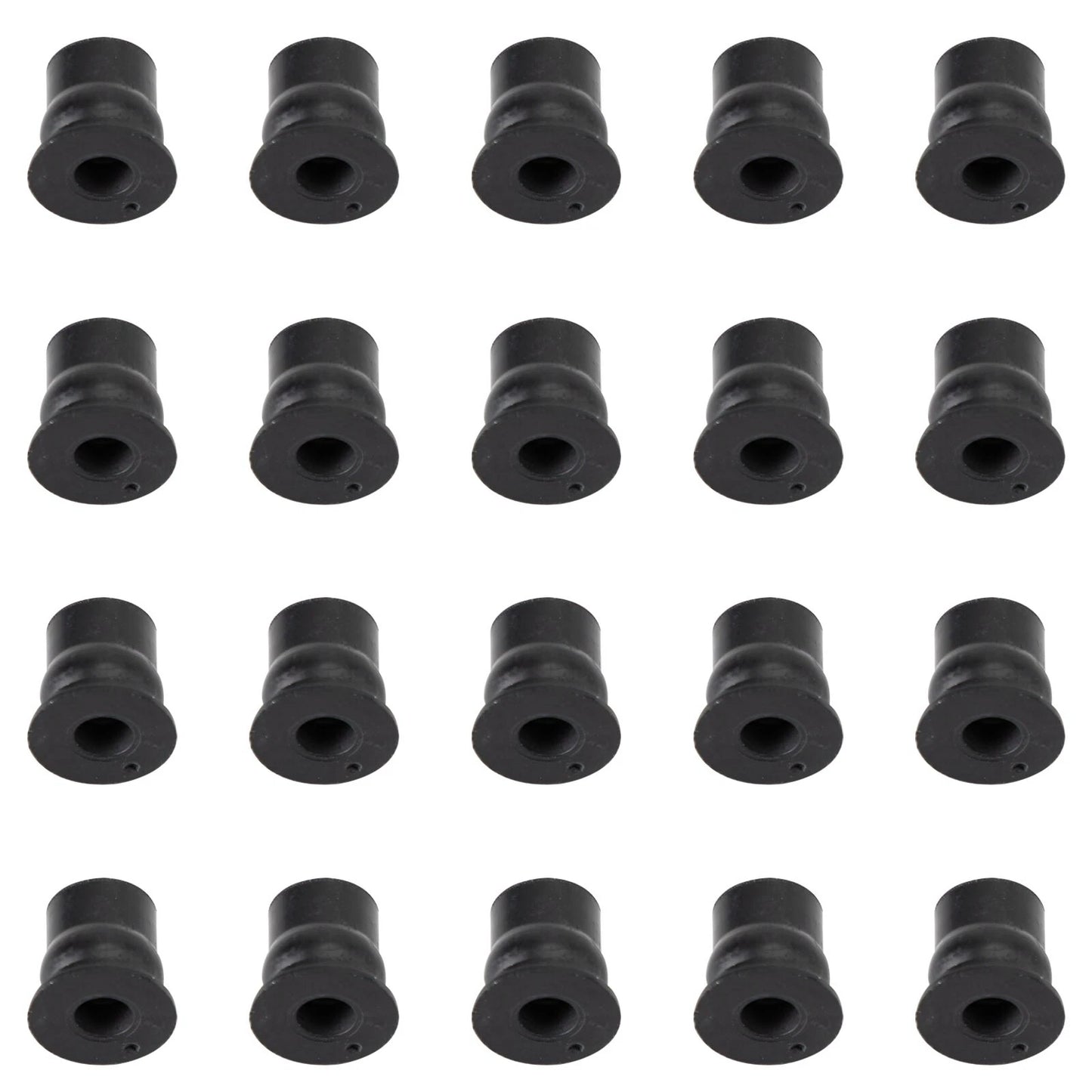 6 x Neoprene Rubber Nuts for M6 Vibration Damper Fairing Attachment